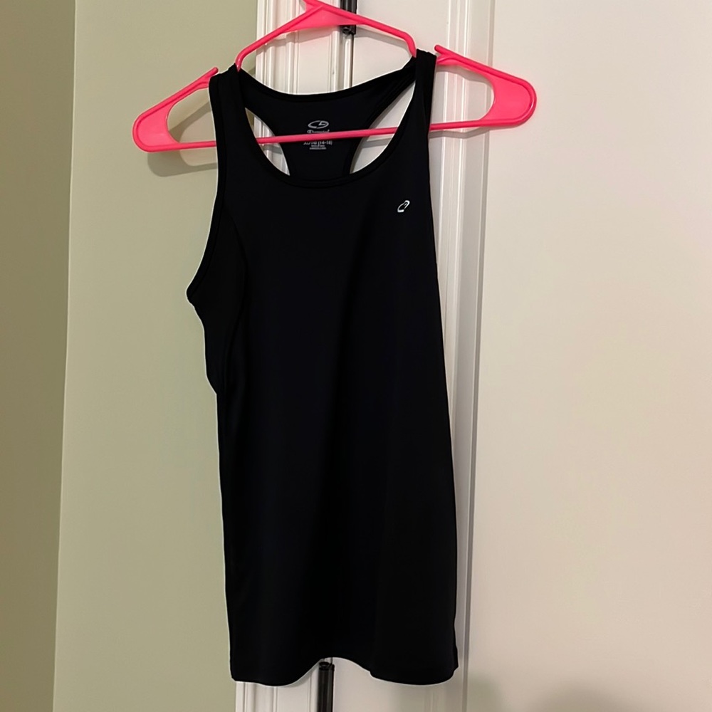 black champion racer back tank top